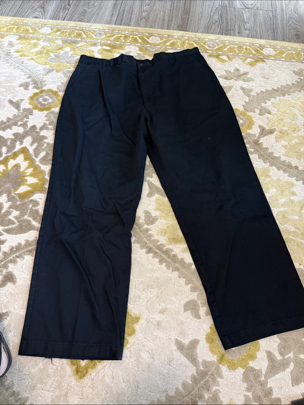Haggar Black Straight-Leg Dress Pants